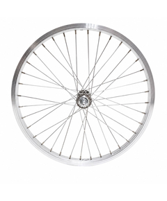 Roata fata LYRA 20", Silver, CNC, Spite Nichelate, Butuc Fata 36H