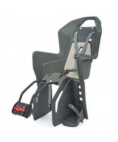 Scaun Bicicleta Copii Polisport Koolah FF - Gri-Crem, Culoare produs: Gri/Crem