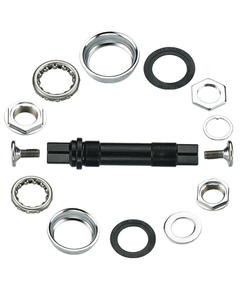 Butuc Pedalier BMX Neco B899Bw, Negru-Argintiu