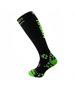 Sosete Ciclism Haven Evotec Silver 2 - 40-41, Negru-Verde, Culoare produs: Negru/Verde, Marime produs: 40-41