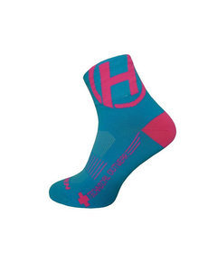 Sosete Ciclism Scurte Haven Lite Silver Neo, Albastru / Roz - 2 Perechi / Set 37-39