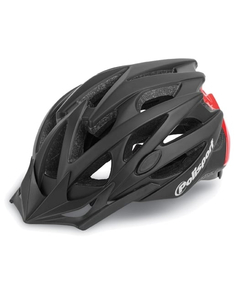 Casca Ciclism Polisport Twig - 55-58 cm, M, Negru-Rosu, Culoare produs: Negru, Marime produs: M
