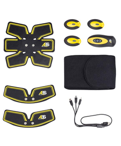 Aparat Electrostimulare Muschi Abs Master Pro - Negru-Galben