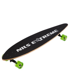 Longboard Nils Extreme - 103 x 25 Cm, Negru-verde