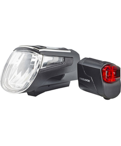 Set Lumini Bicicleta Trelock Ls 560 I-GO 50Lux/ Ls 720 Reego Dragon - Negru