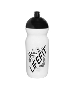 Bidon Apa Fitness - 600 Ml, Alb-Negru