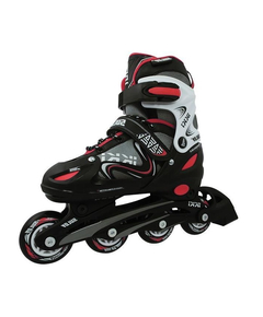 Role Copii, Reglabile Ikki Boy, S 31-34, Negru-Rosu, Culoare produs: Negru/Rosu, Marime produs: 31-34