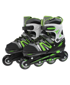 Role Adulti, Reglabile Marko, L 39-42, Negru-Verde, Marime produs: 39-42