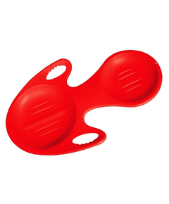 Sanie Copii Glider Plastic Dubla - Rosu, Culoare produs: Rosu