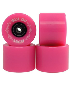 Roti Penny Board - 60 x 45 mm, Set 4 buc, Roz