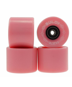 Roti Skateboard - 60 x 45 mm, Set 4 buc, Roz