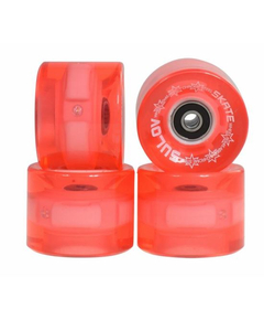 Roti Skateboard - 60x45 mm, Set 4 buc, Roz