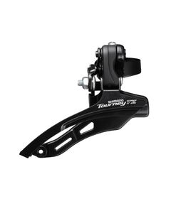 Schimbator Fata Shimano FD-TZ500-DS6 - 3 x 6/7 Viteze, tragere dubla, Negru