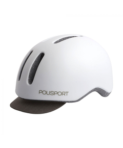 Casca Ciclism Urbana Polisport Commuter - 54-58 cm, M, Alb-Gri, Culoare produs: Alb/Gri, Marime produs: M