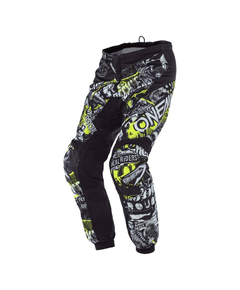 Pantaloni Ciclism Copii O'Neal Element Attack - 22 (5/6), Negru-Galben Neon