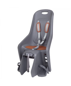 Scaun Bicicleta Copii Polisport Bubbly Maxi Plus CFS - Gri-Maro, Culoare produs: Gri/Maro