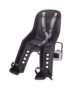 Scaun Bicicleta Copii Polisport Bubbly Mini Plus FF - Negru-Gri, Culoare produs: Negru/Gri