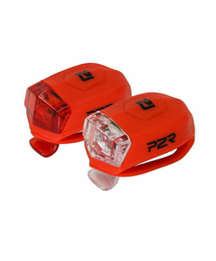 Set Lumini Bicicleta P2R Freyo - Rosu, Culoare produs: Rosu