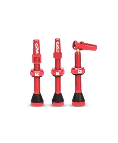 Valva Tubeless bicicleta P2R FR-11C, AL, 46mm, Rosu, Culoare produs: Rosu