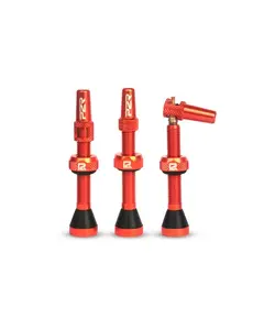 Valva Tubeless bicicleta P2R FR-11C, AL, 46mm, Portocaliu, Culoare produs: Portocaliu
