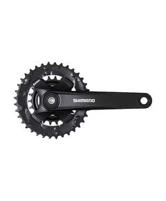 Angrenaj pedalier Shimano Altus FC-MT101-2, 2x9 viteze, Negru