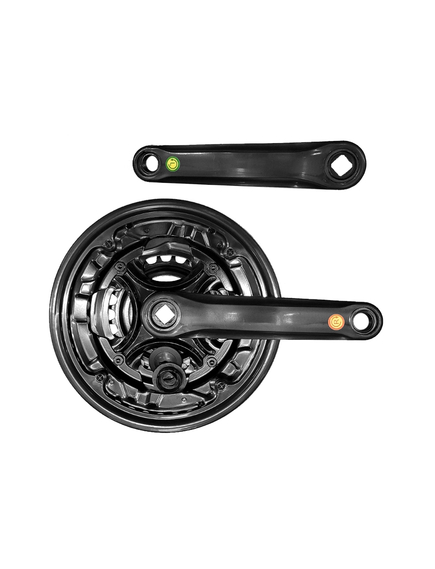 Angrenaj Pedalier Mtb - Brat 152Mm, 3 x 6/7 Viteze, 42-34-24T, Negru