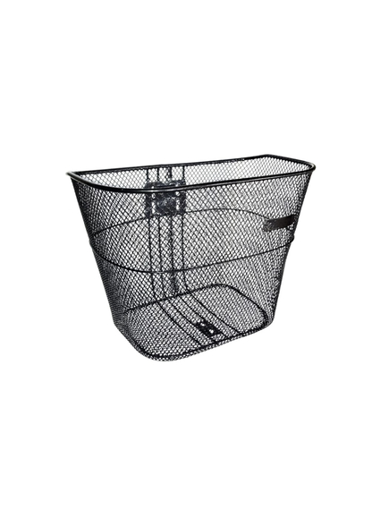 Cos Fata Bicicleta, metalic, DHS, accesorii prindere incluse - Negru, imaginea nr. 2 Cos Fata Bicicleta, metalic, DHS, accesorii prindere incluse - Negru, imaginea nr. 2