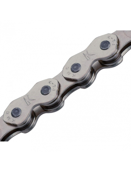 Lant Bicicleta KMC K1, 1 Viteze, 1/2X3/32 Inch, 100 Zale, Argintiu, imaginea nr. 2