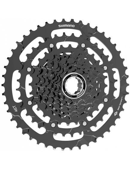 Pinion Bicicleta Shimano Cues, CS-LG400-9, 9 viteze, 11-46T, Negru