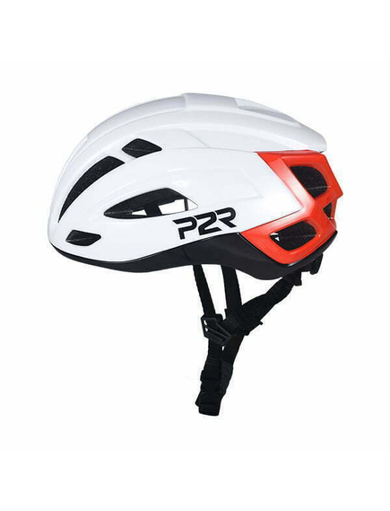 Casca Ciclism P2R RODEO - 59-61 cm, M-L, Alb-Rosu