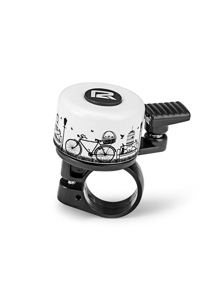 Sonerie Bicicleta P2R Ringo - Bicicleta, Alb-Negru