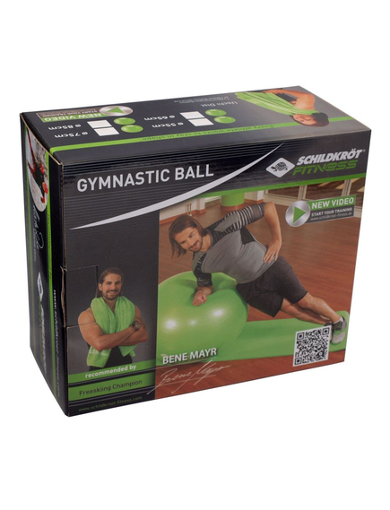 Minge Gimnastica PVC, 75 cm, Verde, imaginea nr. 2