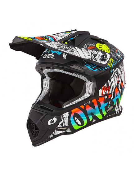 Casca Ciclism O'Neal Backflip Helmet Rancid V.25 - 55-56 Cm, S, Negru-Alb
