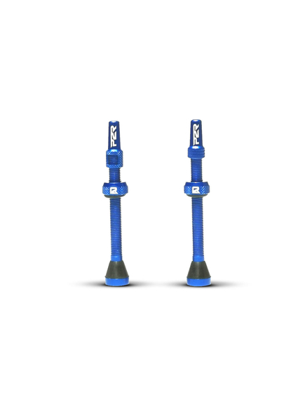 Valva Tubeless bicicleta P2R FR-11C, AL, 60mm, Albastru (OEM)