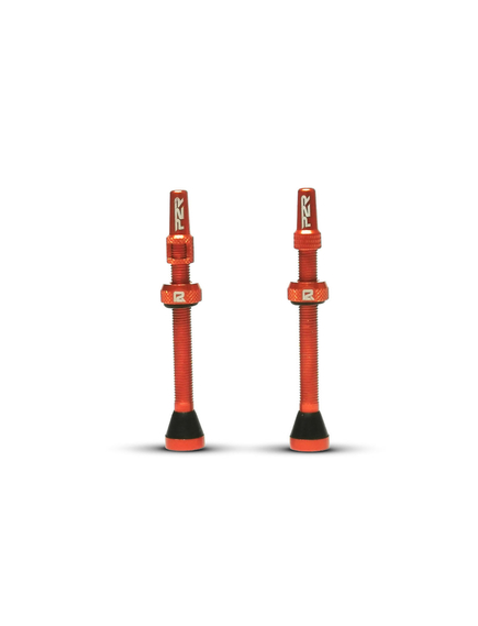 Valva Tubeless bicicleta P2R FR-11C, AL, 60mm, Portocaliu (OEM)