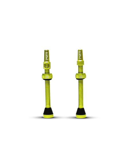 Valva Tubeless bicicleta P2R FR-11C, AL, 60mm, Verde Lime (OEM)