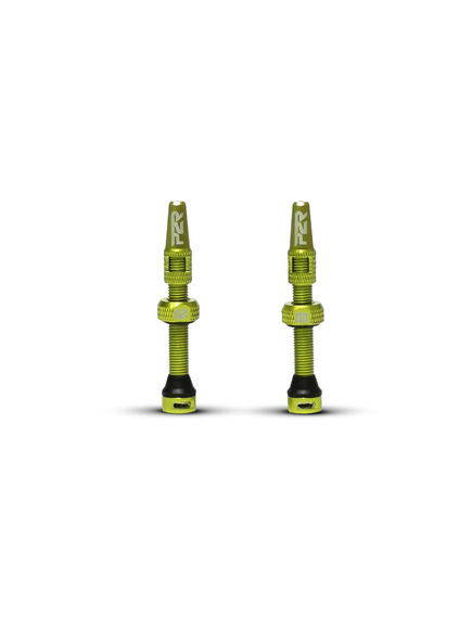 Valva Tubeless bicicleta P2R TV46GR, AL, 46mm, Verde Lime (OEM)