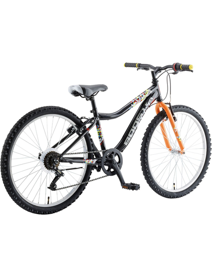 Bicicleta Copii Booster 2023 Plasma - 24 Inch, Negru-Portocaliu