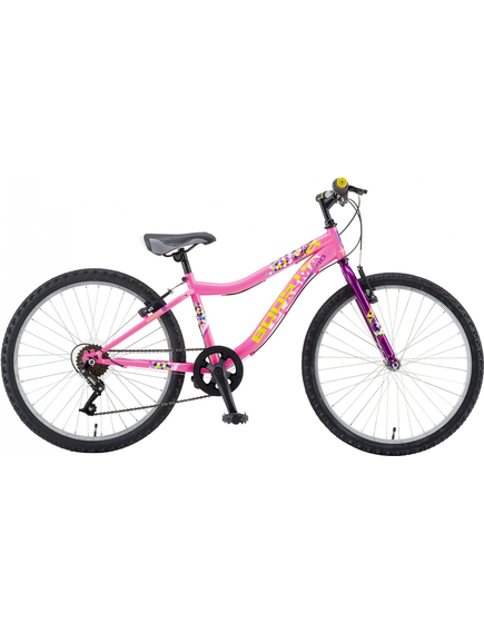 Bicicleta Copii Booster 2023 Plasma - 24 Inch, Roz