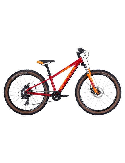 Bicicleta Copii Bulls Tokee 24 Disc - 24 Inch, Rosu
