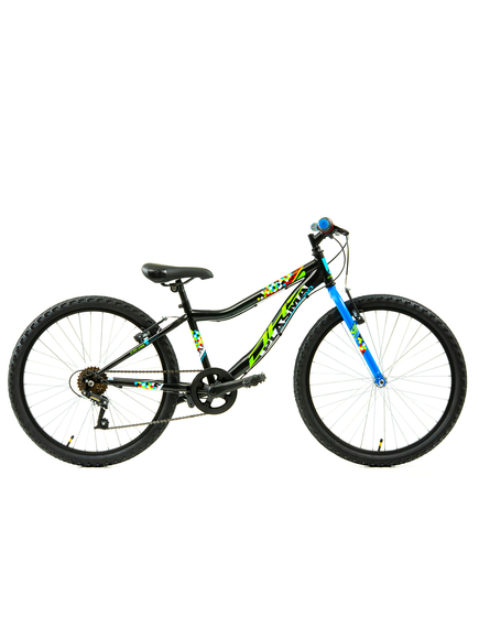 Bicicleta Copii DHS Plasma - 24 Inch, Negru-Albastru