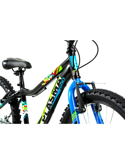 Bicicleta Copii DHS Plasma - 24 Inch, Negru-Albastru Bicicleta Copii DHS Plasma - 24 Inch, Negru-Albastru