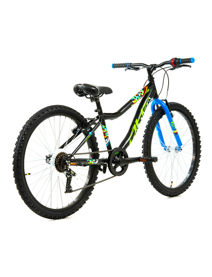 Bicicleta Copii DHS Plasma - 24 Inch, Negru-Albastru Bicicleta Copii DHS Plasma - 24 Inch, Negru-Albastru