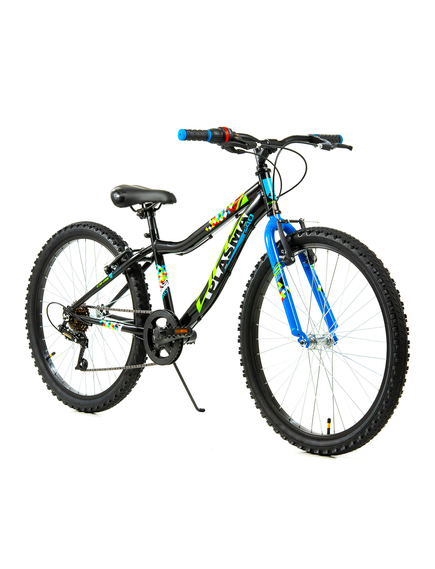 Bicicleta Copii DHS Plasma - 24 Inch, Negru-Albastru Bicicleta Copii DHS Plasma - 24 Inch, Negru-Albastru