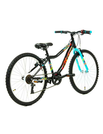 Bicicleta Copii DHS Plasma - 24 Inch, Negru-Roz Bicicleta Copii DHS Plasma - 24 Inch, Negru-Roz