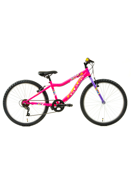 Bicicleta Copii DHS Plasma - 24 Inch, Roz
