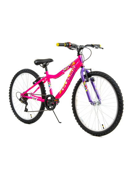Bicicleta Copii DHS Plasma - 24 Inch, Roz