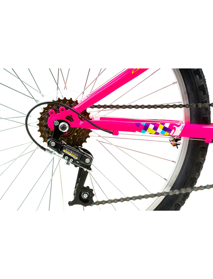 Bicicleta Copii DHS Plasma - 24 Inch, Roz