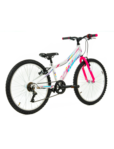 Bicicleta Copii DHS Turbo - 24 Inch, Alb