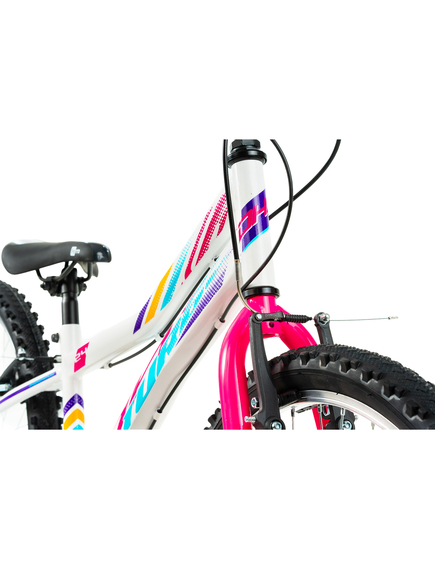 Bicicleta Copii DHS Turbo - 24 Inch, Alb